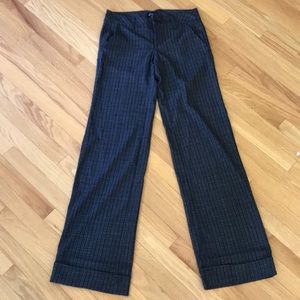 Dark Grey/Black Wide Leg Trousers